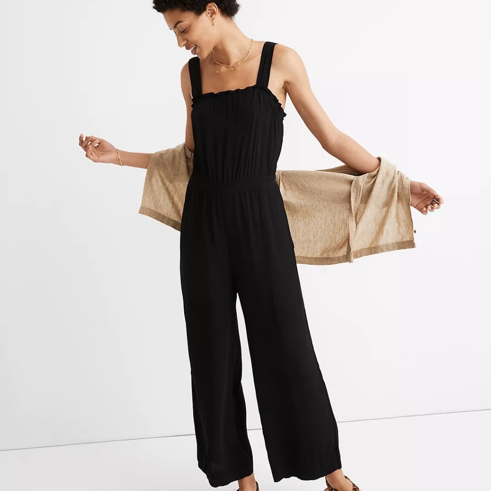 Smocked Tank Jumpsuit